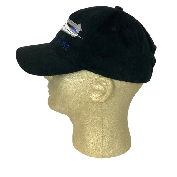 Cessna 195 Airplane Embroidered Adjustable Black Hat Cap Strapback Adjustable - Picture 3 of 7